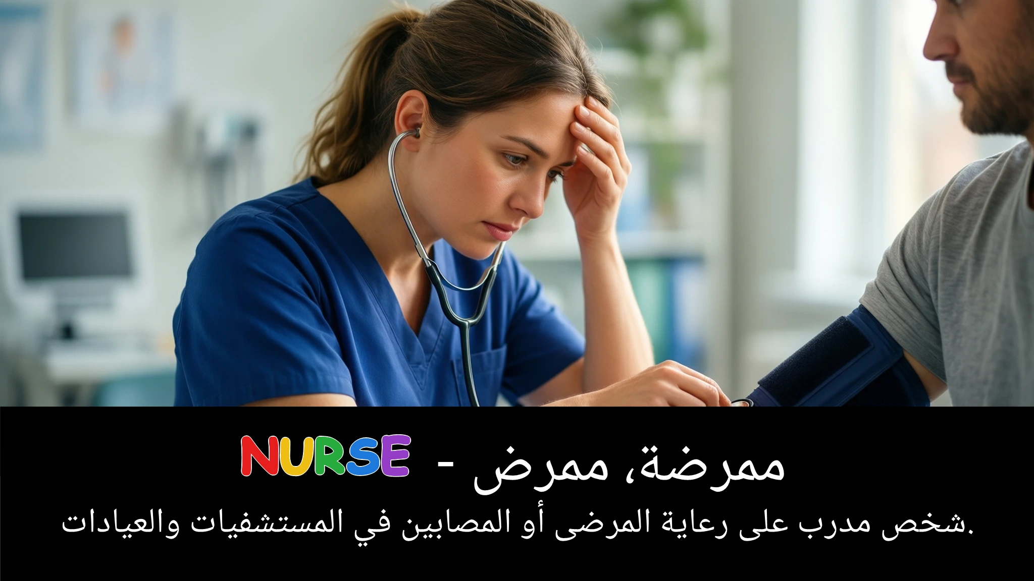Arabic Illustration for nurse
